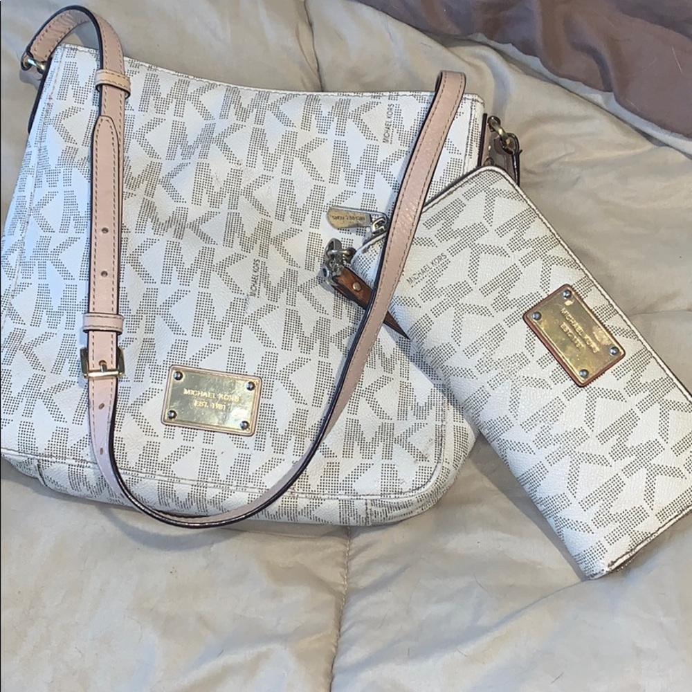 Michael Kors purse with matching wallet
